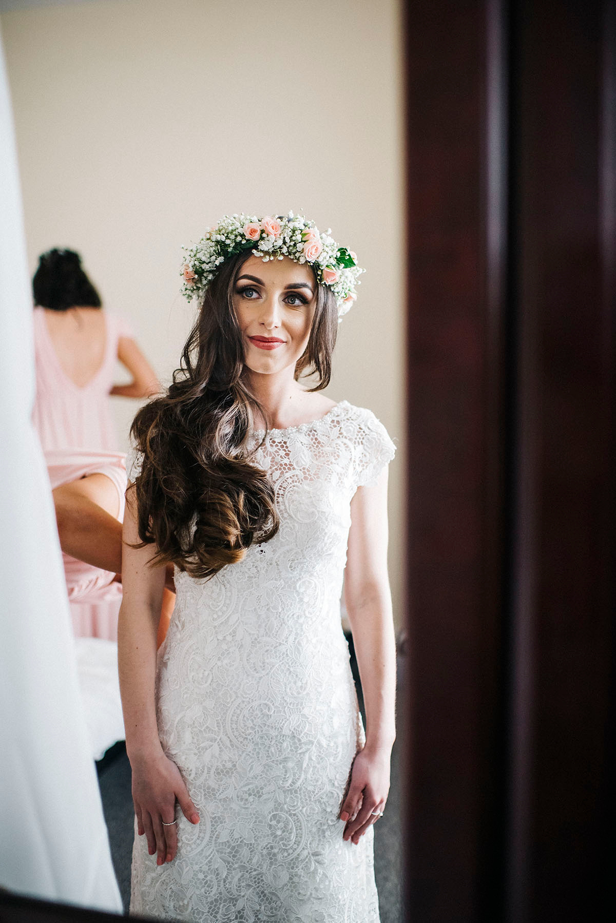 Jade wore a Sottero & Midgley gown for her boho inspired barbeque weeding. Photography by Kerry Woods.