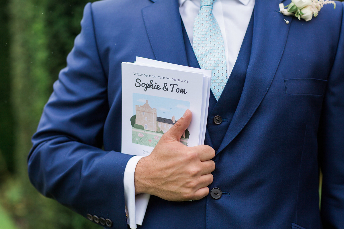 Sophie wore a Sassi Holford gown for her romantic English country garden wedding in pastel shades. Captured by Amy Fanton Photography.