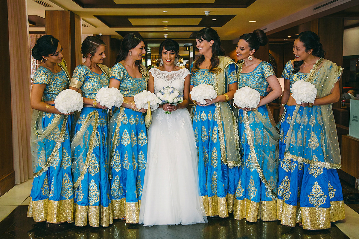 Sabrina and Nick had a multicultural wedding including an Anglican and Hindu ceremony at Syon Park in London. Sabrina wore Pronovias. Photography by Viva La weddings.