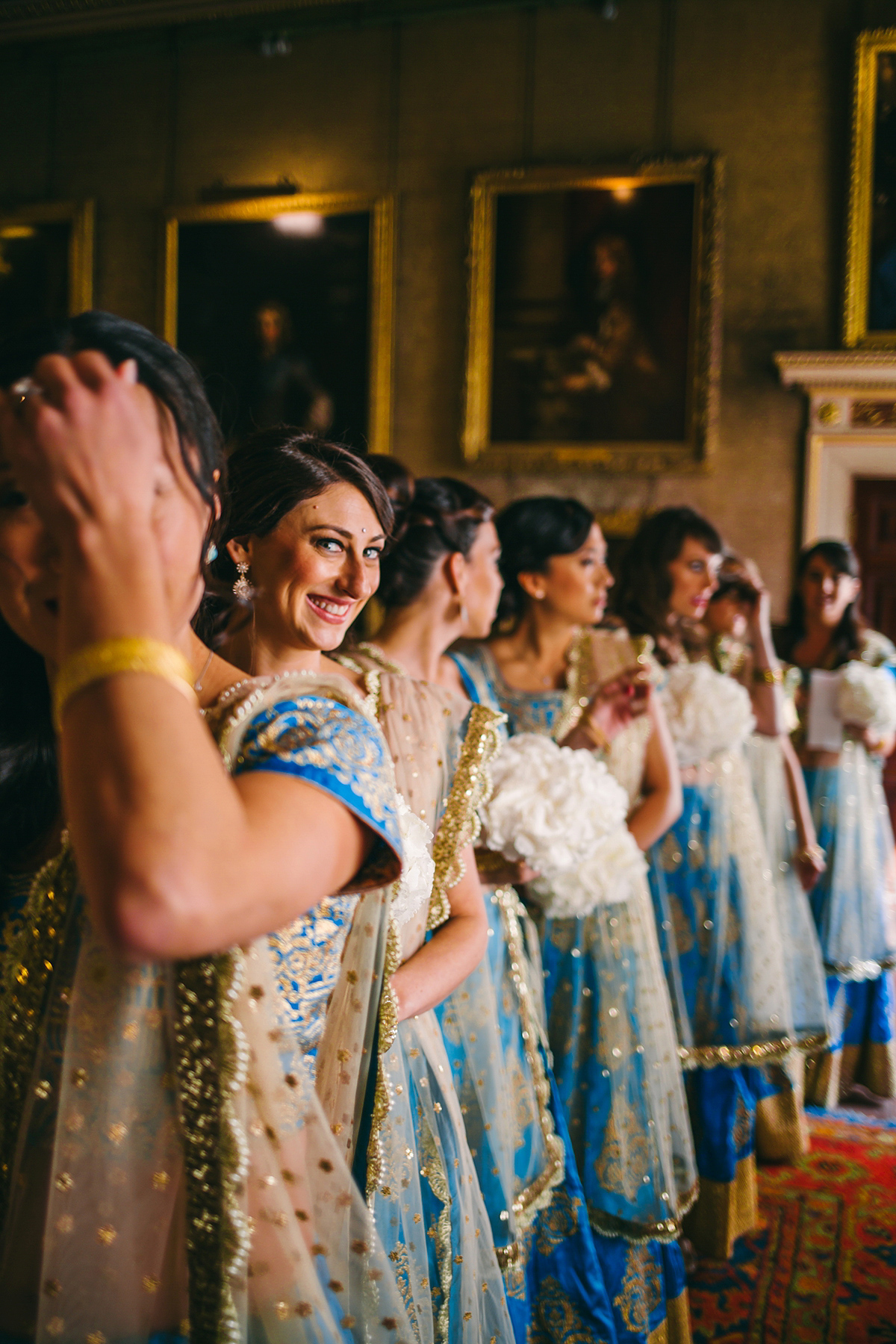 Sabrina and Nick had a multicultural wedding including an Anglican and Hindu ceremony at Syon Park in London. Sabrina wore Pronovias. Photography by Viva La weddings.