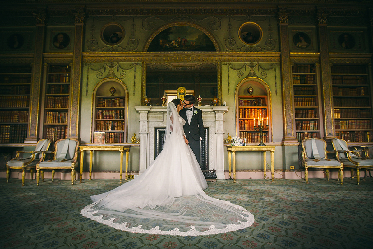 Sabrina and Nick had a multicultural wedding including an Anglican and Hindu ceremony at Syon Park in London. Sabrina wore Pronovias. Photography by Viva La weddings.