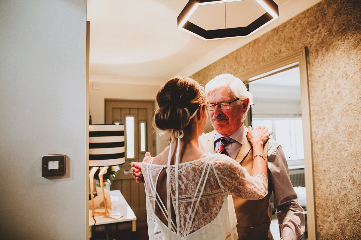 Chrissie wore a Stephanie Allin gown for her wedding at Cripps Barn in the Cotswolds. Photography by Frankee Victoria. Chrissie wore a Stephanie Allin gown for her wedding at Cripps Barn in the Cotswolds. Photography by Frankee Victoria.