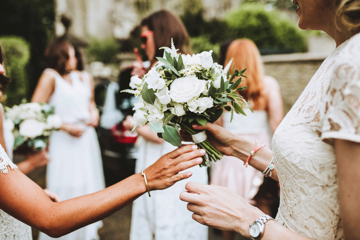 Chrissie wore a Stephanie Allin gown for her wedding at Cripps Barn in the Cotswolds. Photography by Frankee Victoria. Chrissie wore a Stephanie Allin gown for her wedding at Cripps Barn in the Cotswolds. Photography by Frankee Victoria.
