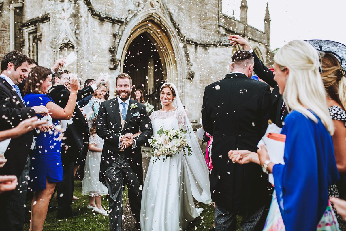 Chrissie wore a Stephanie Allin gown for her wedding at Cripps Barn in the Cotswolds. Photography by Frankee Victoria. Chrissie wore a Stephanie Allin gown for her wedding at Cripps Barn in the Cotswolds. Photography by Frankee Victoria.