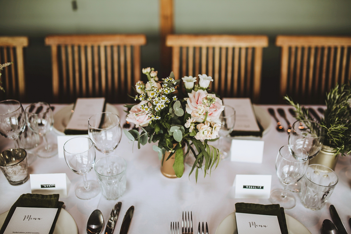 Chrissie wore a Stephanie Allin gown for her wedding at Cripps Barn in the Cotswolds. Photography by Frankee Victoria. Chrissie wore a Stephanie Allin gown for her wedding at Cripps Barn in the Cotswolds. Photography by Frankee Victoria.