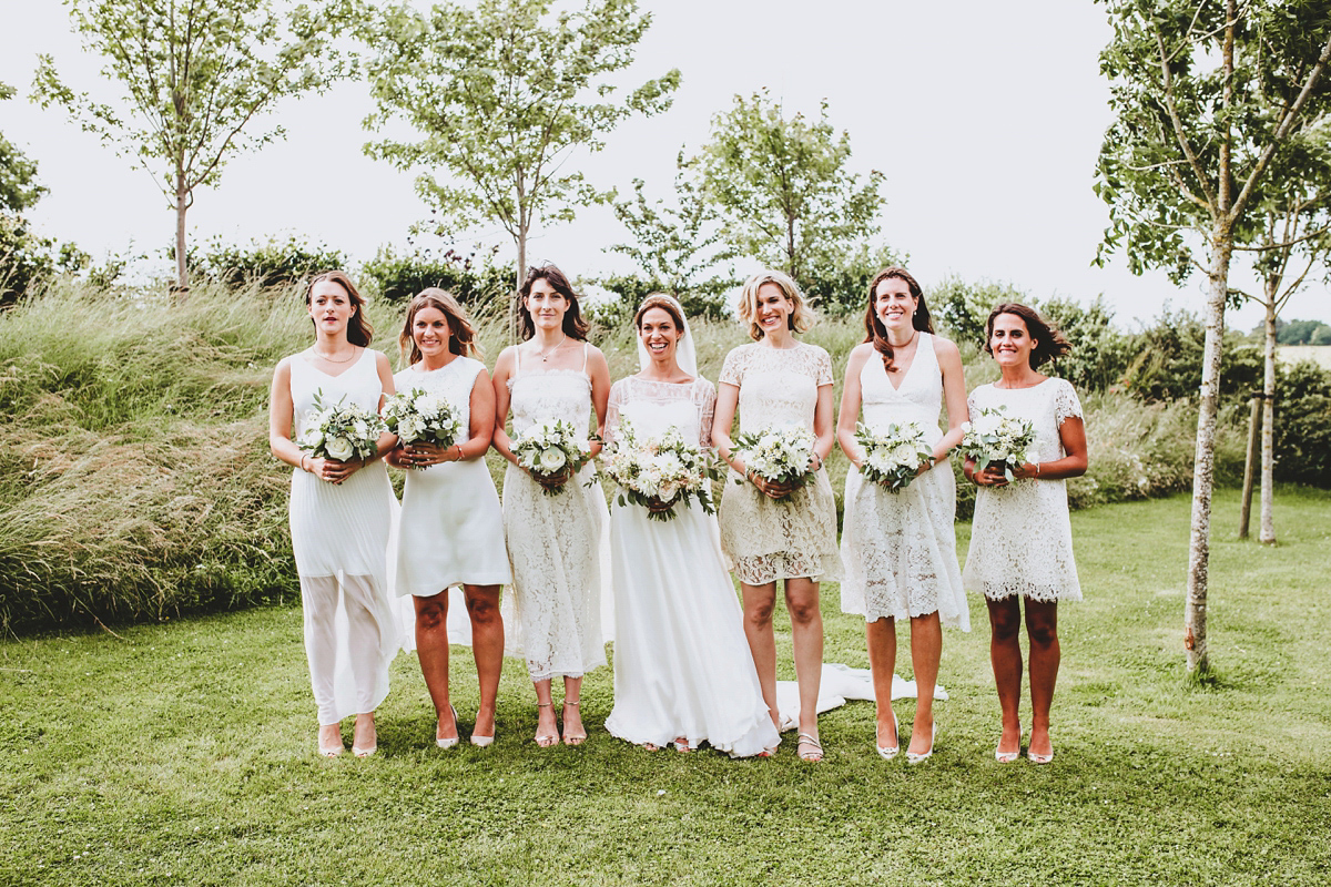 Chrissie wore a Stephanie Allin gown for her wedding at Cripps Barn in the Cotswolds. Photography by Frankee Victoria. Chrissie wore a Stephanie Allin gown for her wedding at Cripps Barn in the Cotswolds. Photography by Frankee Victoria.