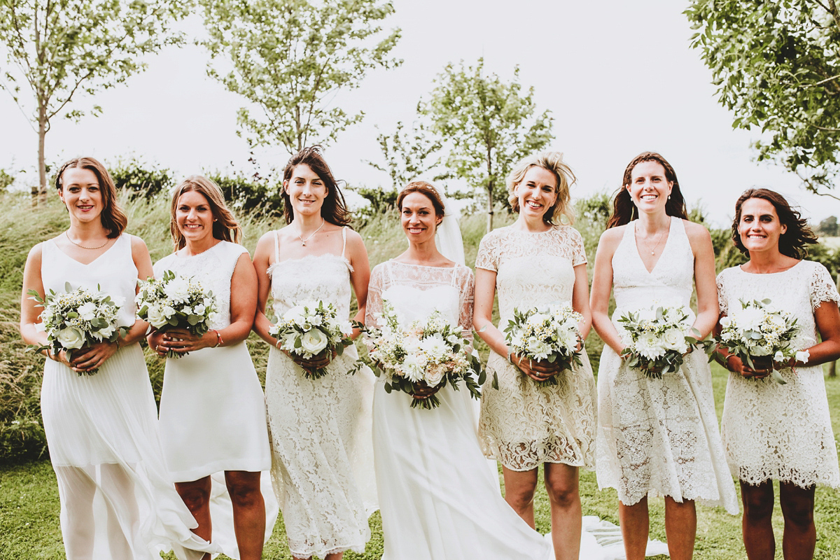 Chrissie wore a Stephanie Allin gown for her wedding at Cripps Barn in the Cotswolds. Photography by Frankee Victoria. Chrissie wore a Stephanie Allin gown for her wedding at Cripps Barn in the Cotswolds. Photography by Frankee Victoria.