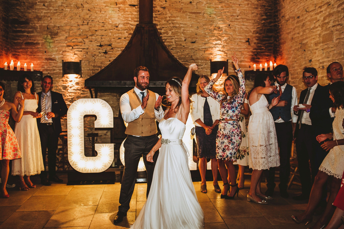 Chrissie wore a Stephanie Allin gown for her wedding at Cripps Barn in the Cotswolds. Photography by Frankee Victoria. Chrissie wore a Stephanie Allin gown for her wedding at Cripps Barn in the Cotswolds. Photography by Frankee Victoria.