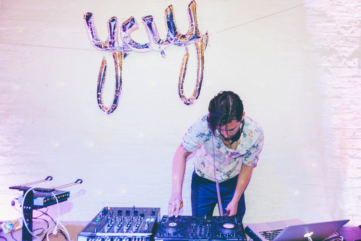 Ash wore a Jesus Peiro gown and winged shoes by Sophia Webster for her stripped back and fuss free wedding in London. Captured by September Pictures.