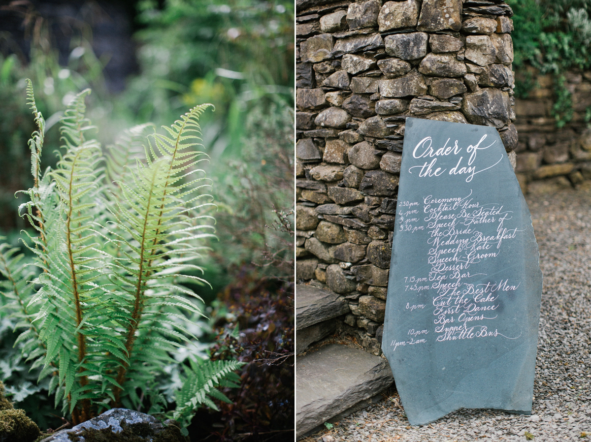A Spring time wedding in the Lake District inspired by fairies. Bride Rachel wore a dress, veil and velvet shoes by Le Spose di Gio. Fine art wedding photography by Melissa Beattie.