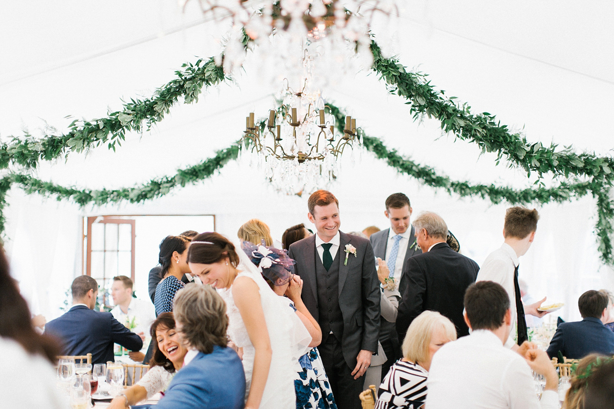 A Spring time wedding in the Lake District inspired by fairies. Bride Rachel wore a dress, veil and velvet shoes by Le Spose di Gio. Fine art wedding photography by Melissa Beattie.