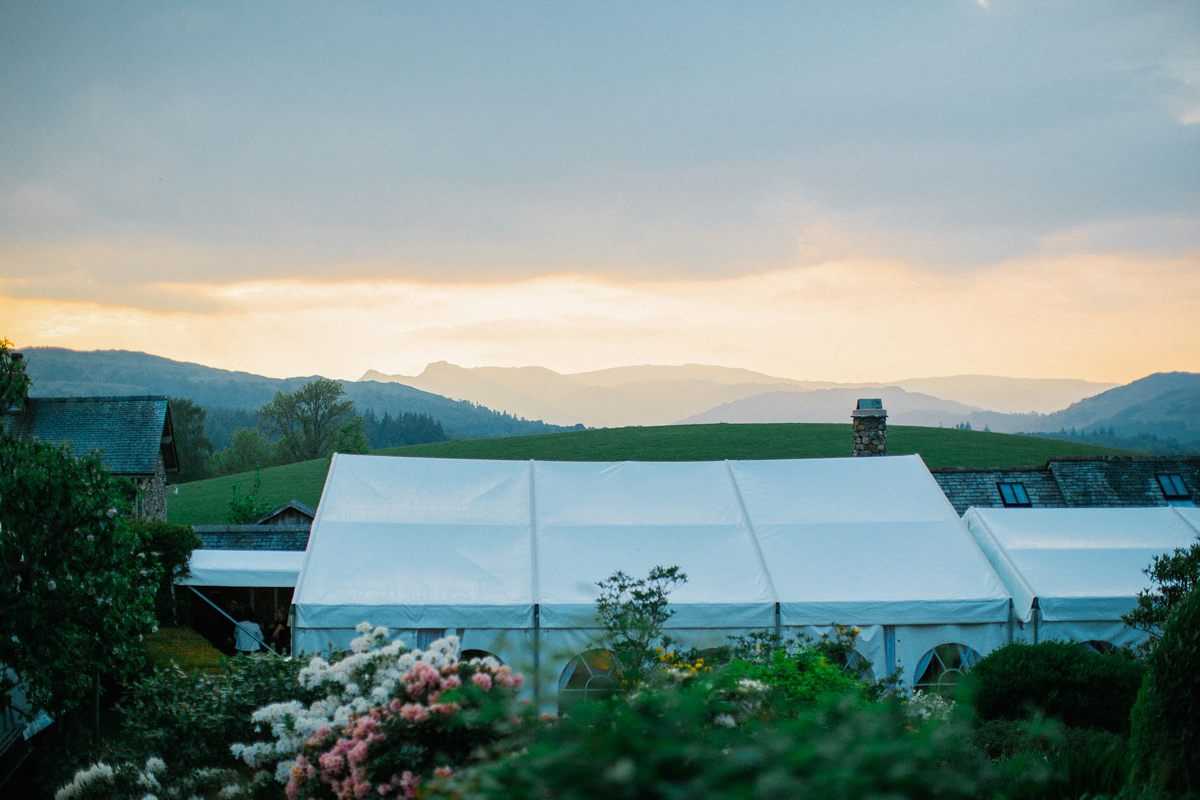 A Spring time wedding in the Lake District inspired by fairies. Bride Rachel wore a dress, veil and velvet shoes by Le Spose di Gio. Fine art wedding photography by Melissa Beattie.