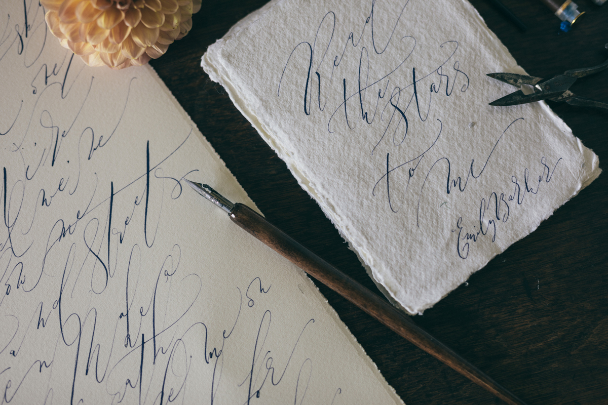 Artisan Lakeland Bride by Moon and Tide calligraphy 0006