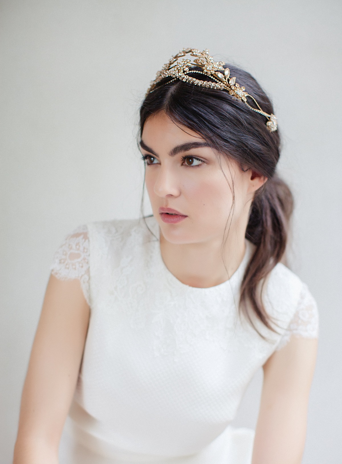 Jannie Baltzer Copenhagen - A 2017 collection of delicate, nature inspired couture bridal headpieces.