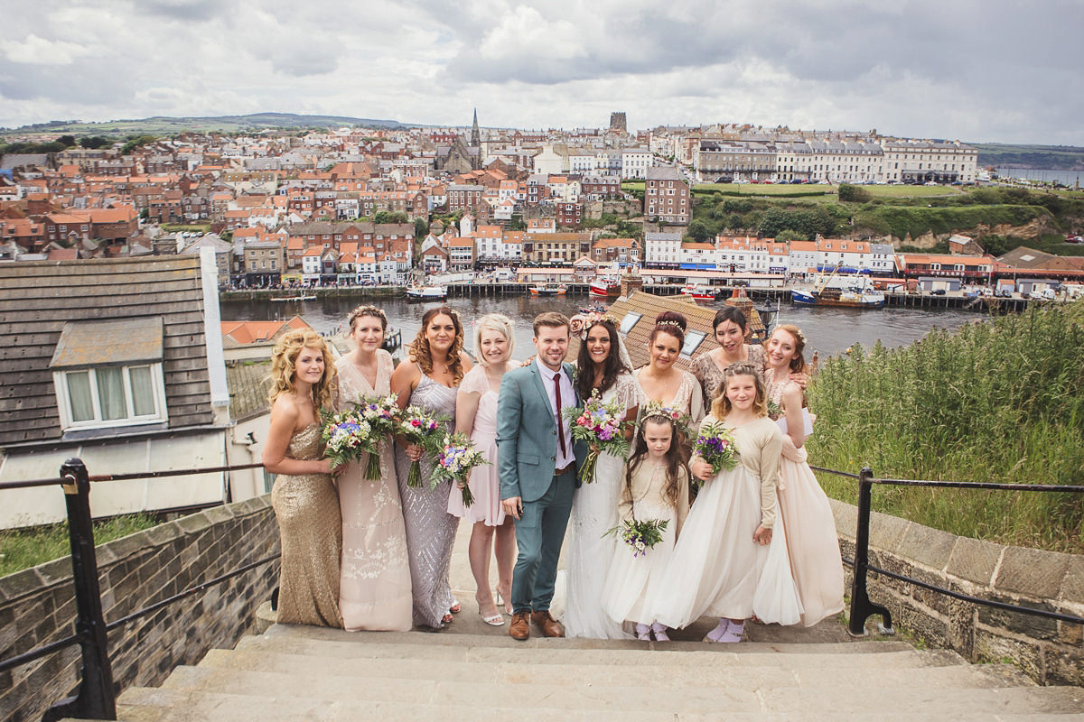 A festival inspired, magical woodland wedding at Falling Foss near Whitby, North Yorkshire. Captured by Mr & Mrs Photography.