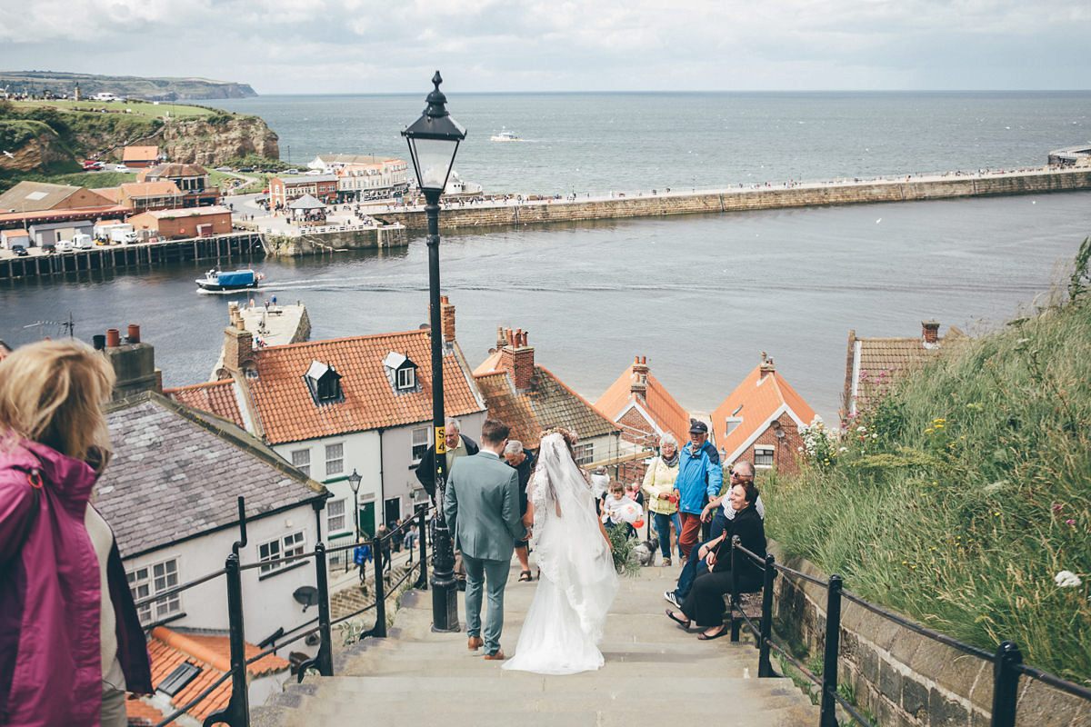 A festival inspired, magical woodland wedding at Falling Foss near Whitby, North Yorkshire. Captured by Mr & Mrs Photography.