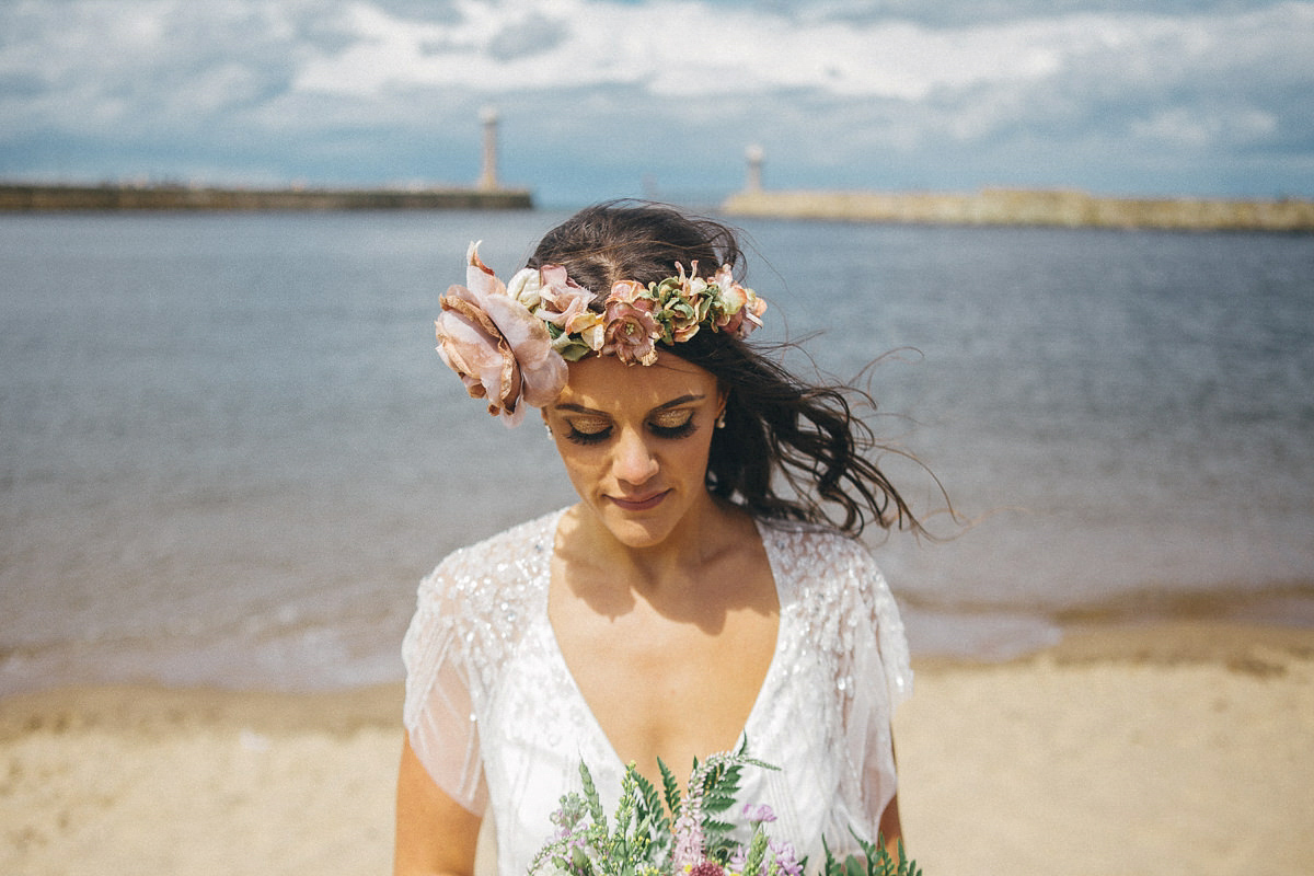 A festival inspired, magical woodland wedding at Falling Foss near Whitby, North Yorkshire. Captured by Mr & Mrs Photography.