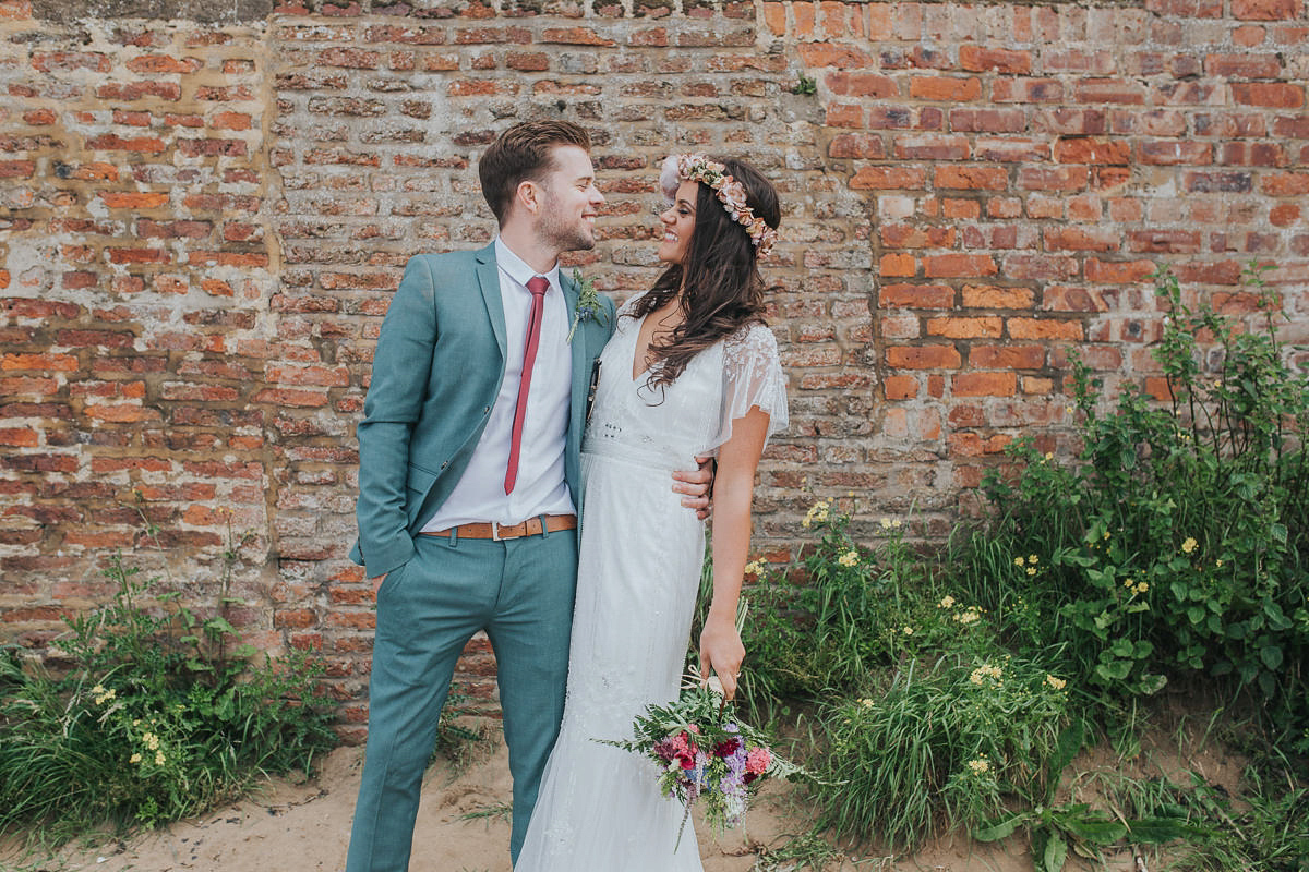 A festival inspired, magical woodland wedding at Falling Foss near Whitby, North Yorkshire. Captured by Mr & Mrs Photography.