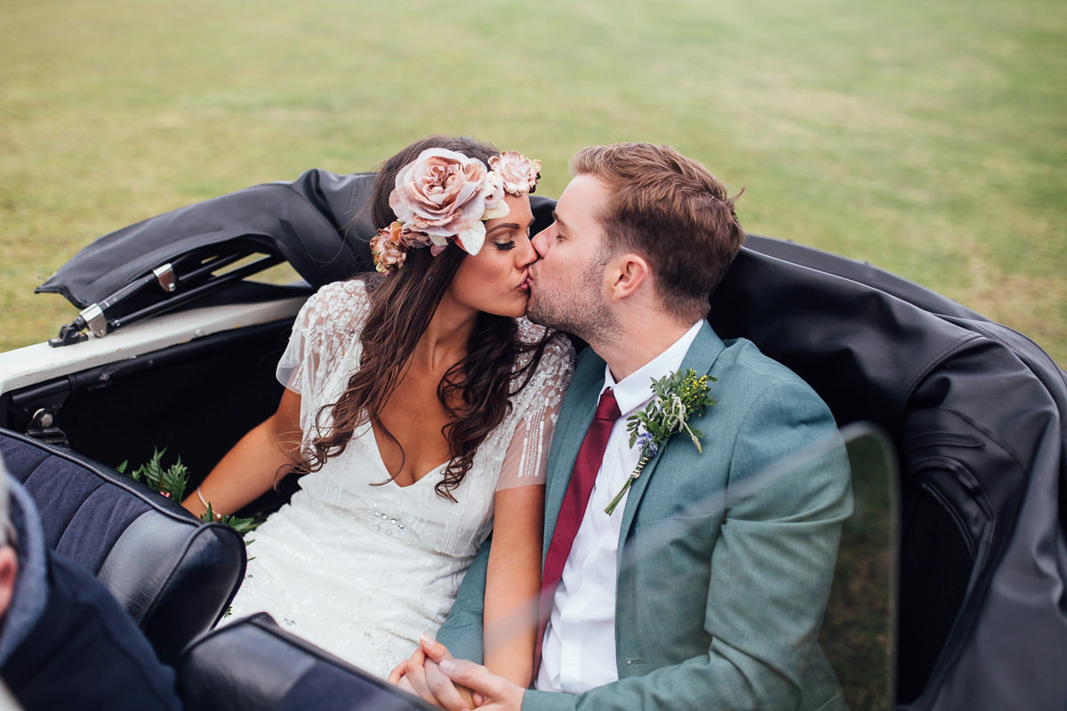 A festival inspired, magical woodland wedding at Falling Foss near Whitby, North Yorkshire. Captured by Mr & Mrs Photography.