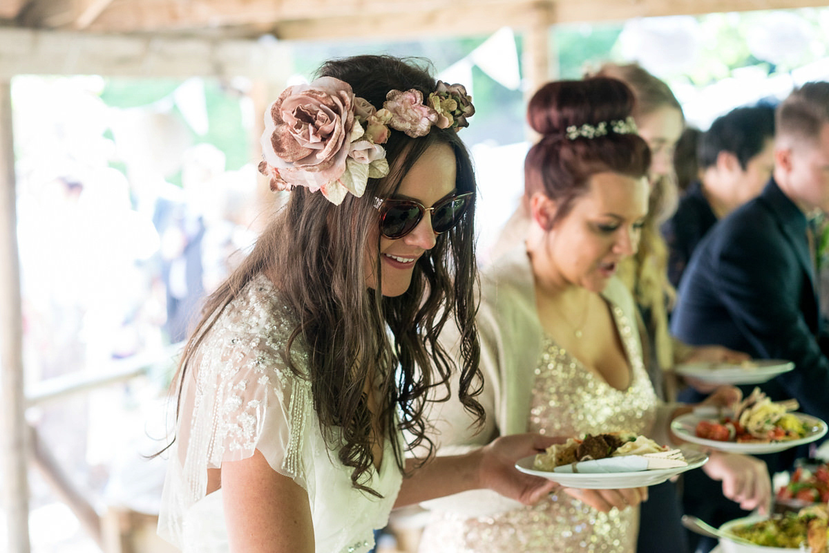 A festival inspired, magical woodland wedding at Falling Foss near Whitby, North Yorkshire. Captured by Mr & Mrs Photography.