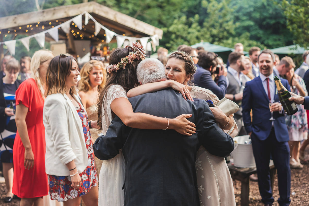 A festival inspired, magical woodland wedding at Falling Foss near Whitby, North Yorkshire. Captured by Mr & Mrs Photography.