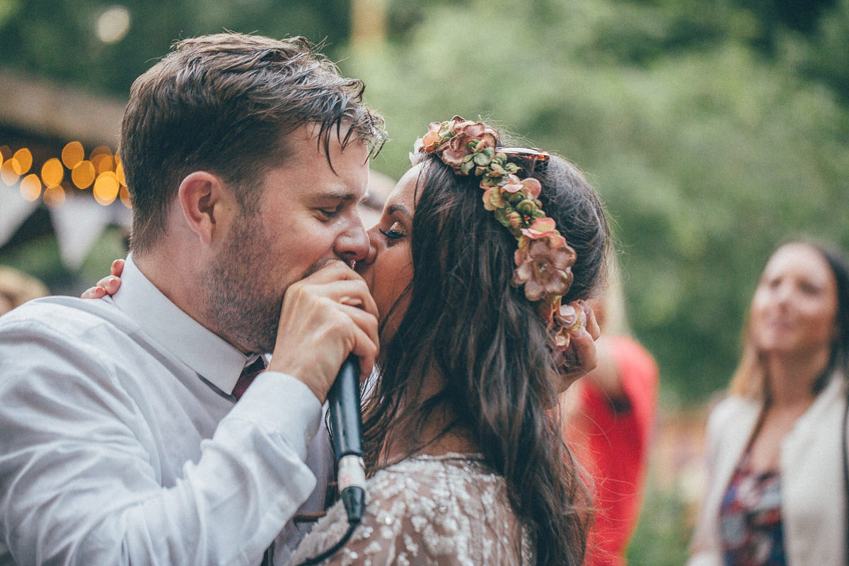 A festival inspired, magical woodland wedding at Falling Foss near Whitby, North Yorkshire. Captured by Mr & Mrs Photography.