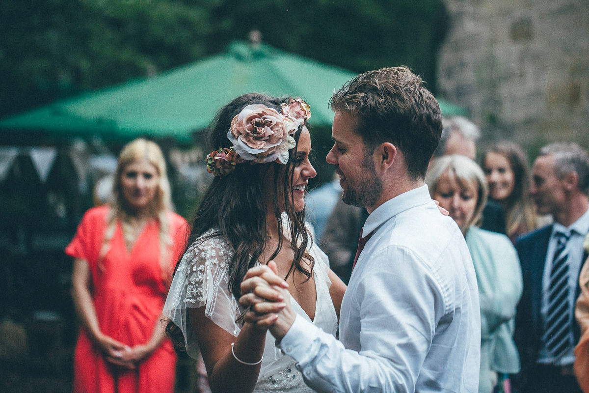 A festival inspired, magical woodland wedding at Falling Foss near Whitby, North Yorkshire. Captured by Mr & Mrs Photography.