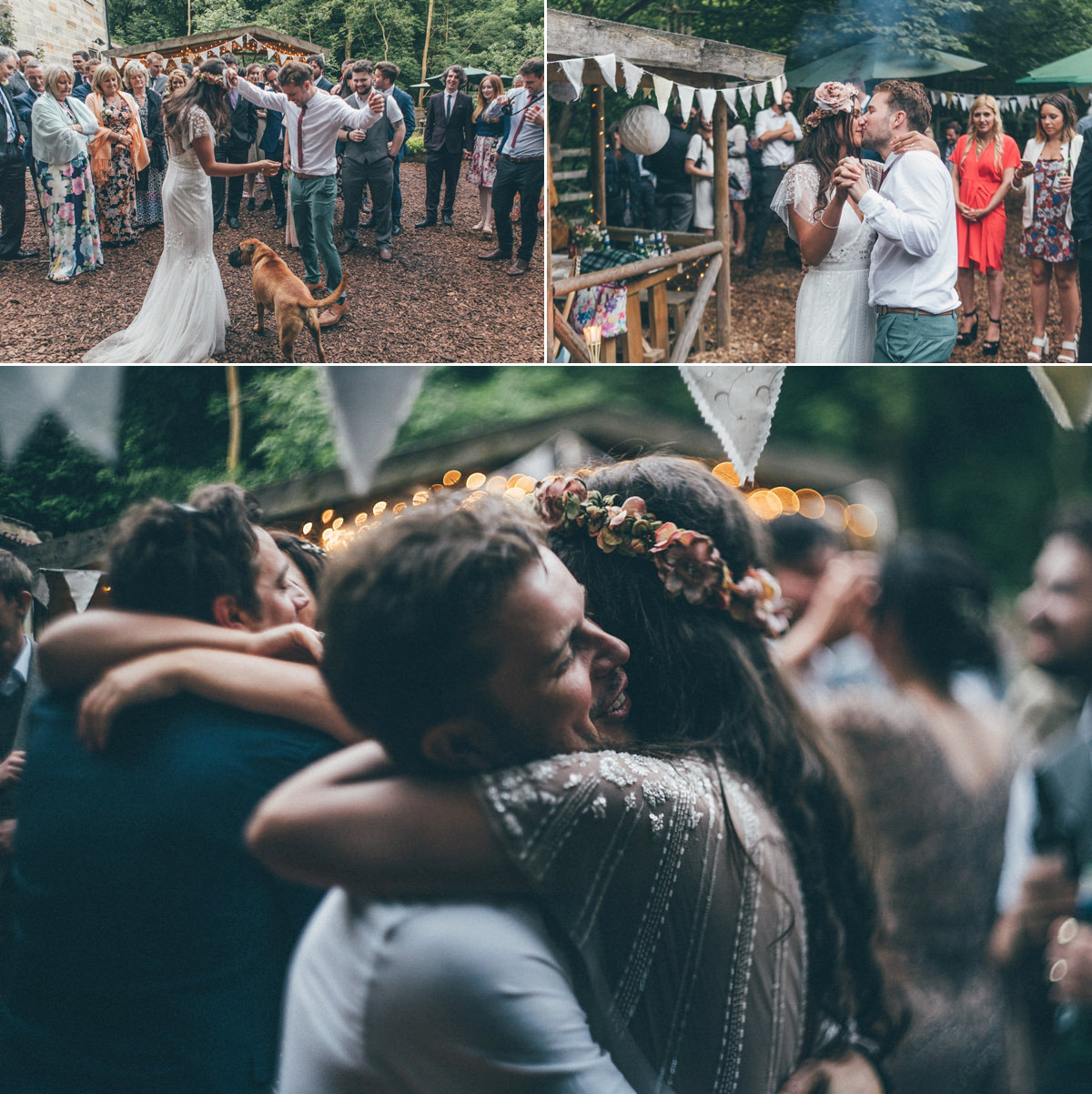 A festival inspired, magical woodland wedding at Falling Foss near Whitby, North Yorkshire. Captured by Mr & Mrs Photography.