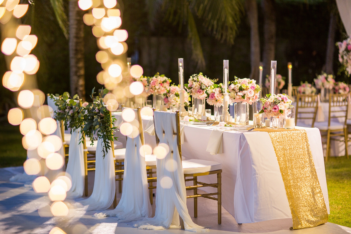 Hong Kiu wore a Jenny Yoo gown and BHLDN tulle skirt for her romantic and elegant wedding in Thailand. The day was planned by 'The Wedding Bliss Thailand'.