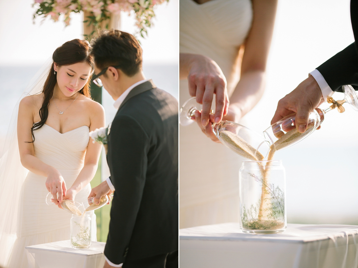 Hong Kiu wore a Jenny Yoo gown and BHLDN tulle skirt for her romantic and elegant wedding in Thailand. The day was planned by 'The Wedding Bliss Thailand'.