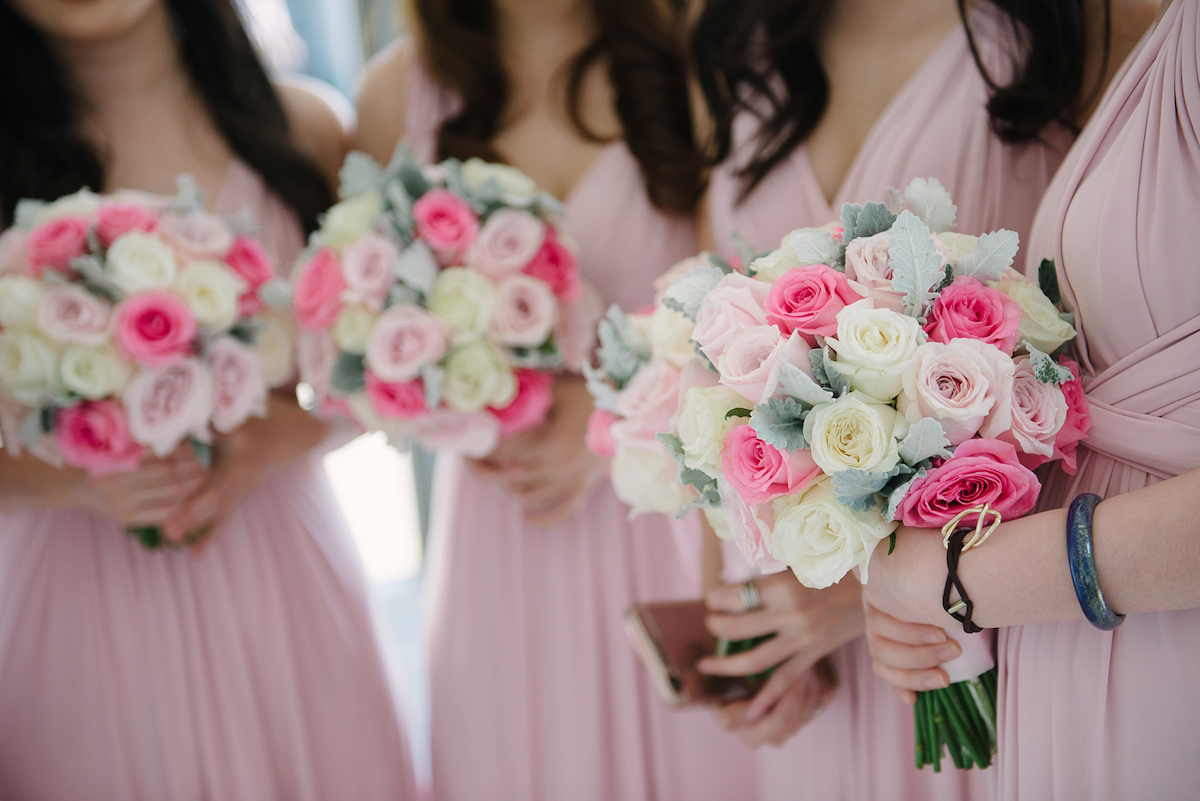 Hong Kiu wore a Jenny Yoo gown and BHLDN tulle skirt for her romantic and elegant wedding in Thailand. The day was planned by 'The Wedding Bliss Thailand'.