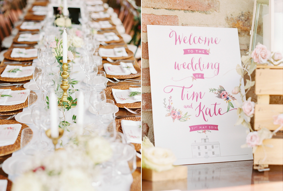 Our Lovettes member and bride Kate wore a 1950's inspired short gown for her wedding in the rural Italian countryside. Photography by Gert Huygaerts.