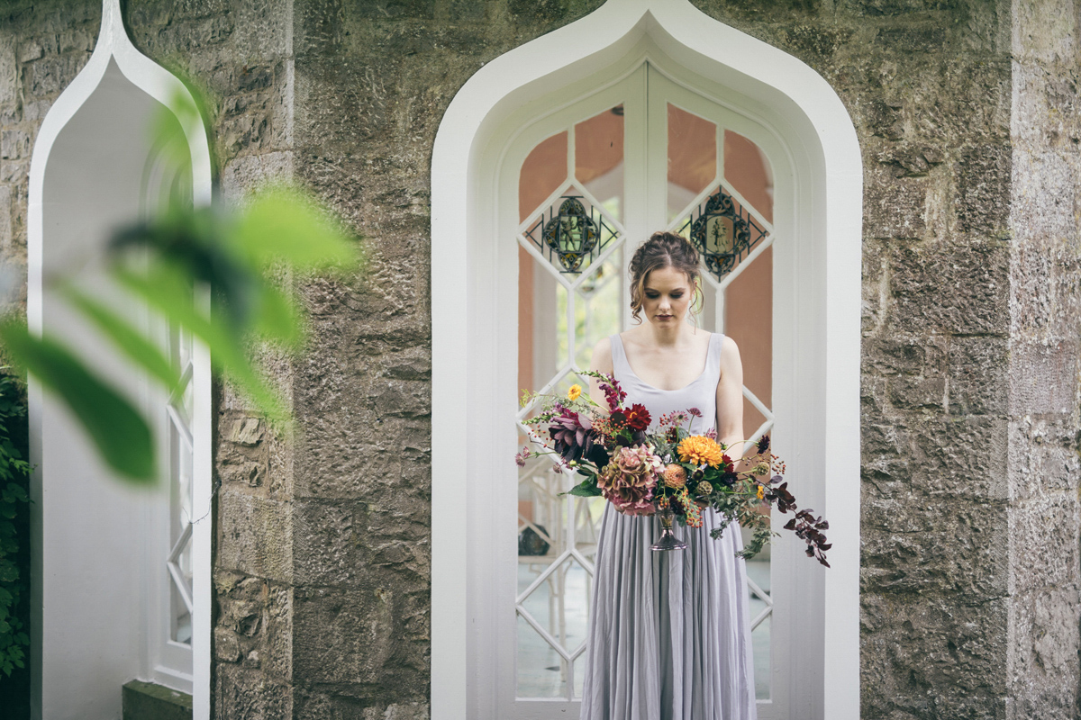 The Lakeland Artisan Bride, an Autumnal and calligraphy inspired photoshoot for the free spirited bride. Calligraphy by Moon & Tide. Images captured by Vickerstaff Photography.
