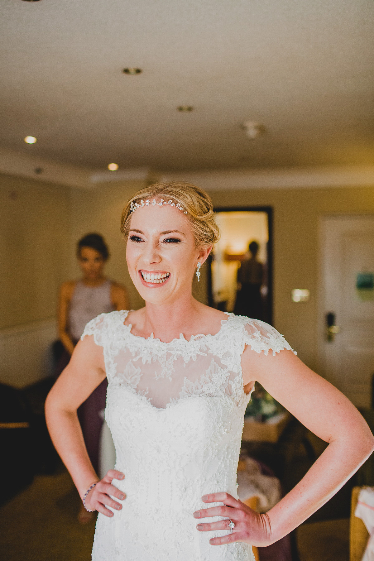 Charlie wore an Annsul Y gown and Rosie Willett headpiece for her Elegant Autumn wedding at the Orangery in Kent. Photography by Jonny MP.