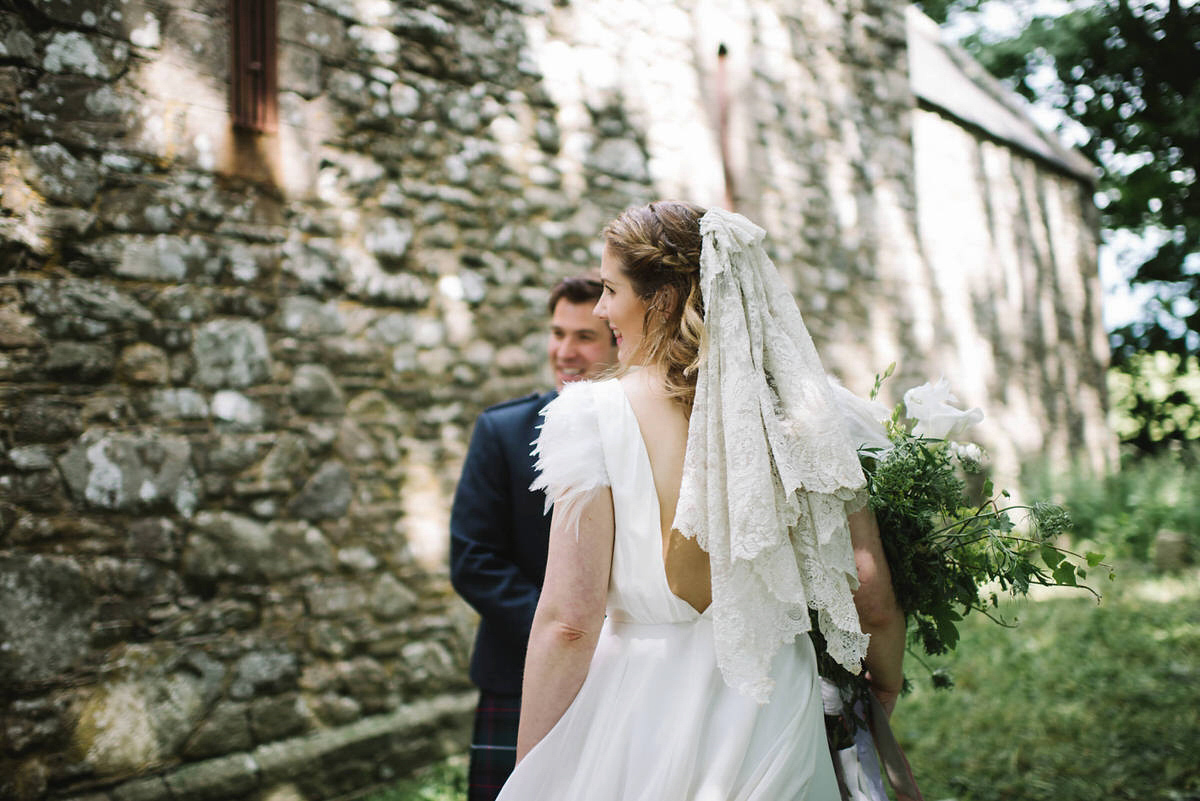 A Halfpenny London Gown with Feathered Sleeves for an Ethereal and Nature Inspired Wedding 95 wpid456934 halfpenny london bride 48