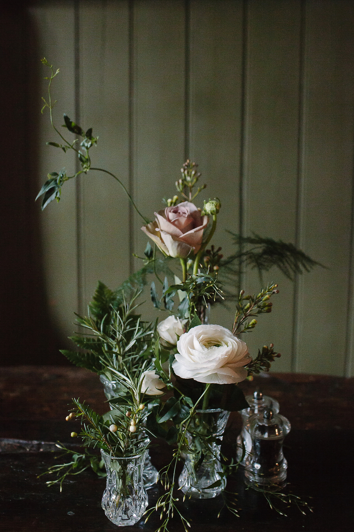 Rachel wore the Payton slip and Sabine top by Charlie Brear for her romantic, 1930's inspired winter wedding in Somerset. Photography by Joanna Brown.