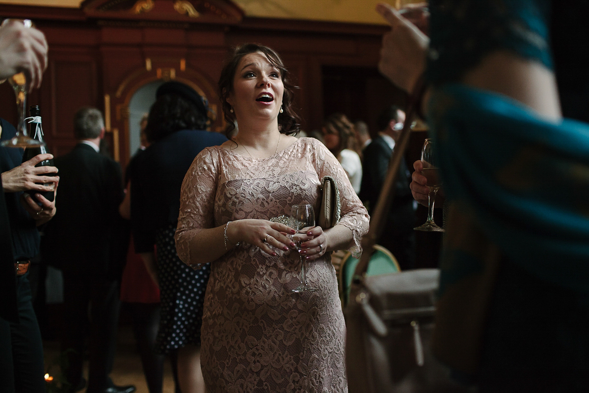 Rachel wore the Payton slip and Sabine top by Charlie Brear for her romantic, 1930's inspired winter wedding in Somerset. Photography by Joanna Brown.