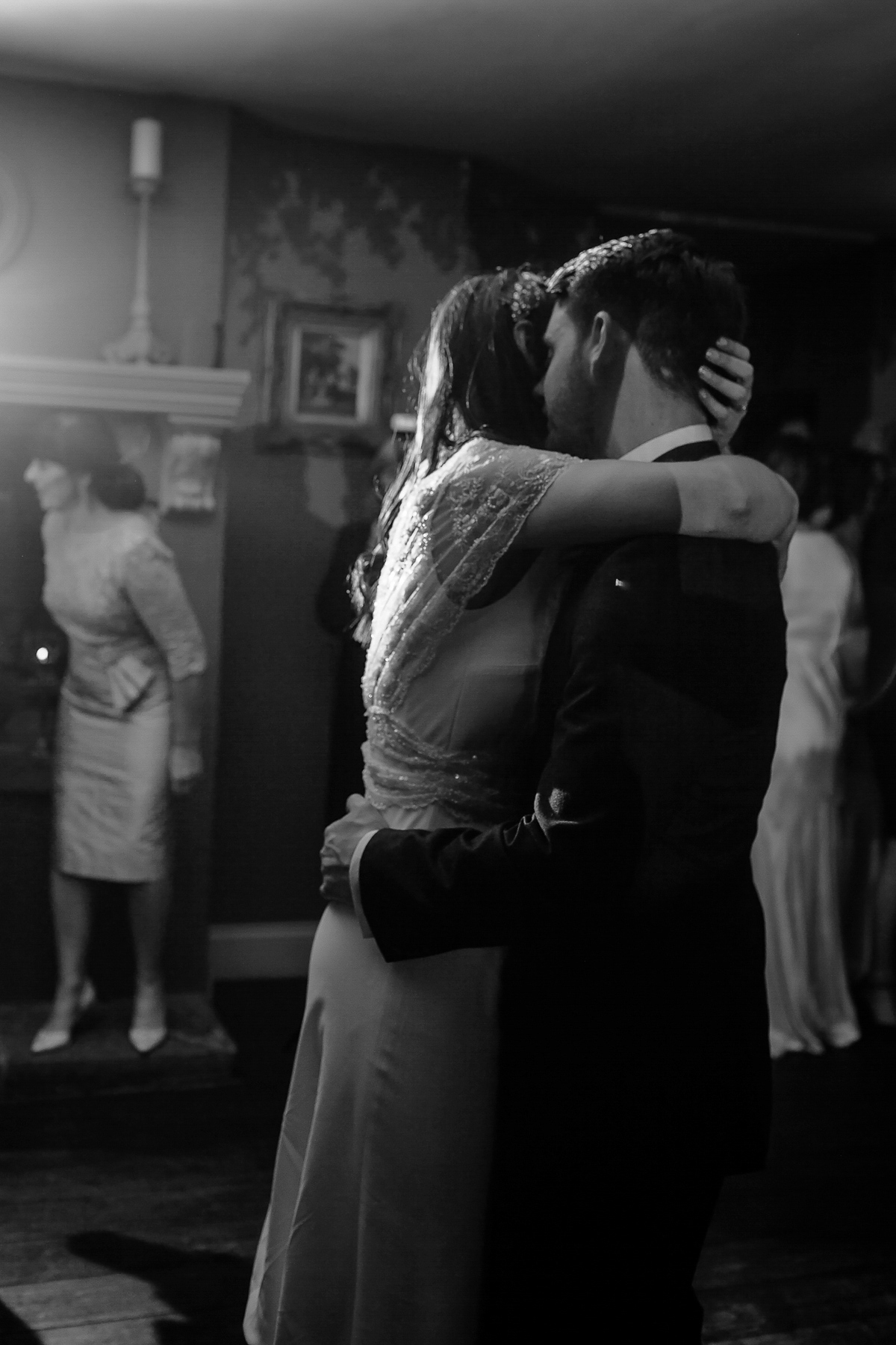 Rachel wore the Payton slip and Sabine top by Charlie Brear for her romantic, 1930's inspired winter wedding in Somerset. Photography by Joanna Brown.