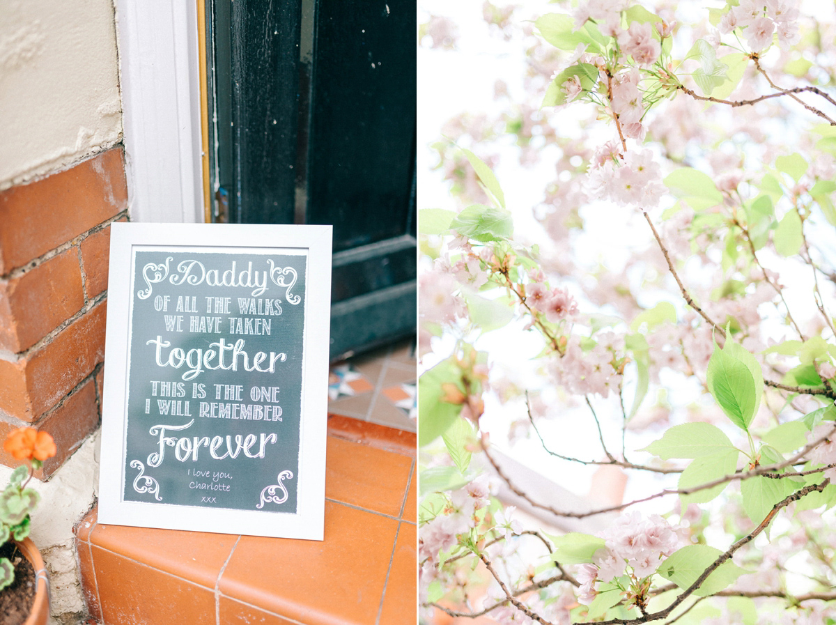 A pretty pastel toned and homemade Spring wedding at Alnwick Treehouse. Photography by Sarah-Jane Ethan.