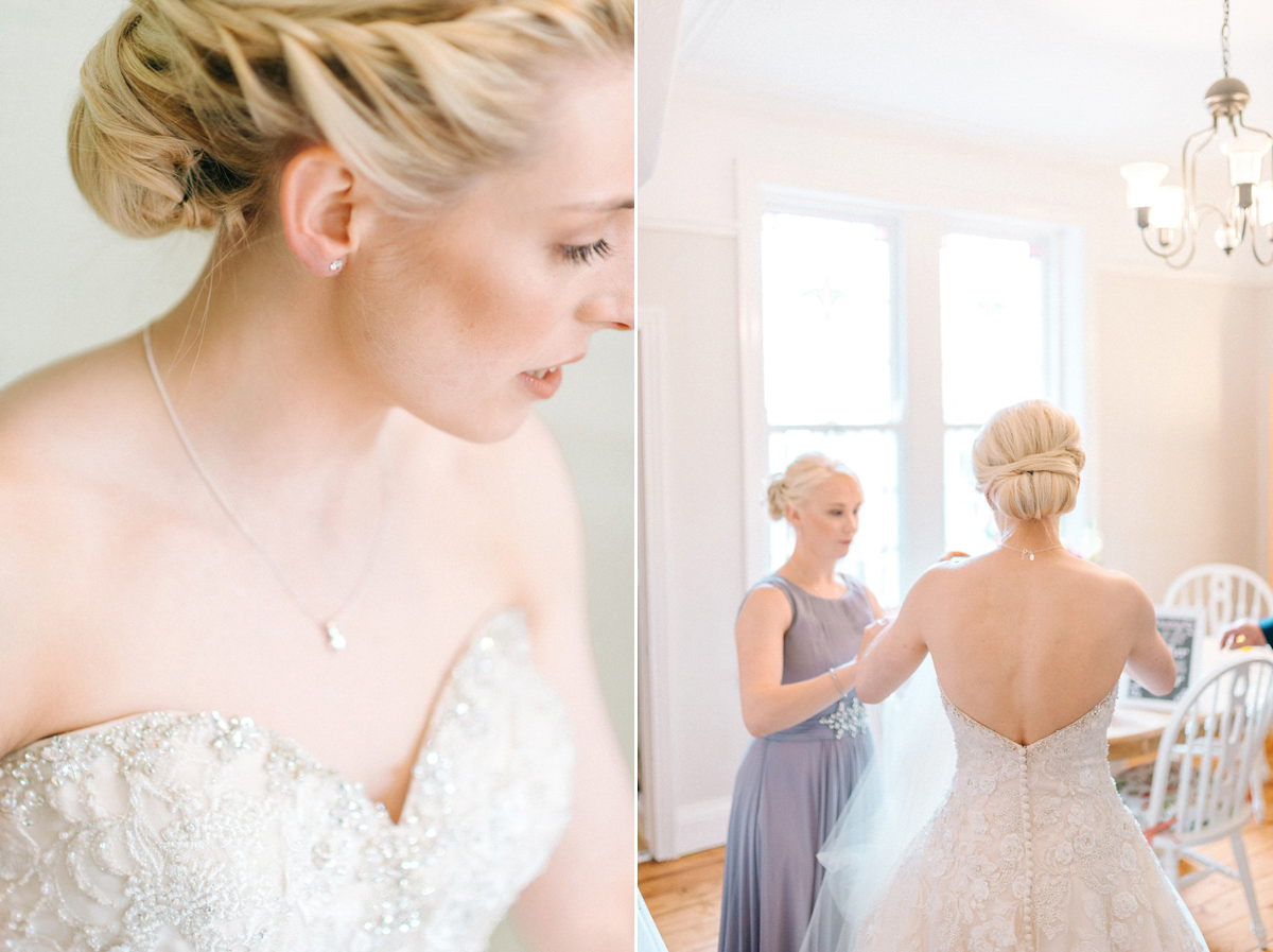 A pretty pastel toned and homemade Spring wedding at Alnwick Treehouse. Photography by Sarah-Jane Ethan.