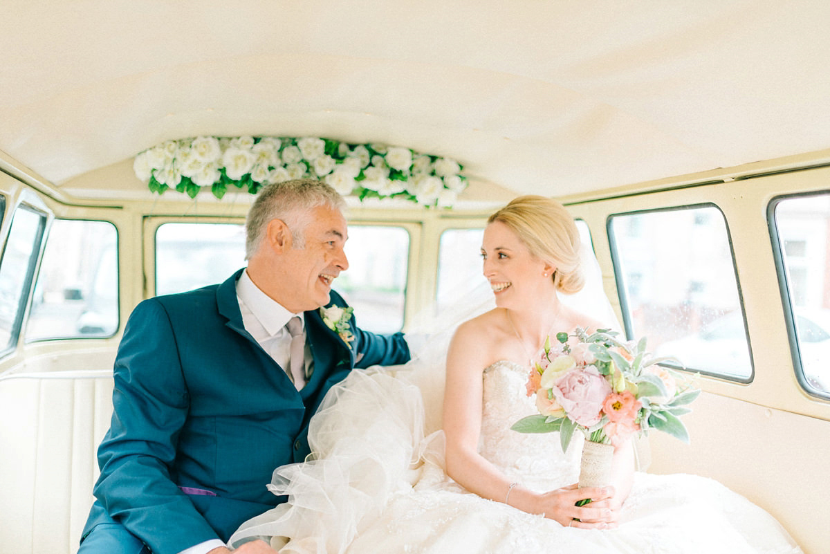 A pretty pastel toned and homemade Spring wedding at Alnwick Treehouse. Photography by Sarah-Jane Ethan.