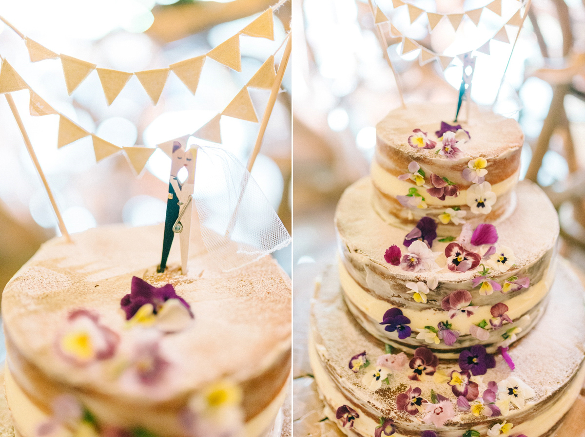 A pretty pastel toned and homemade Spring wedding at Alnwick Treehouse. Photography by Sarah-Jane Ethan.