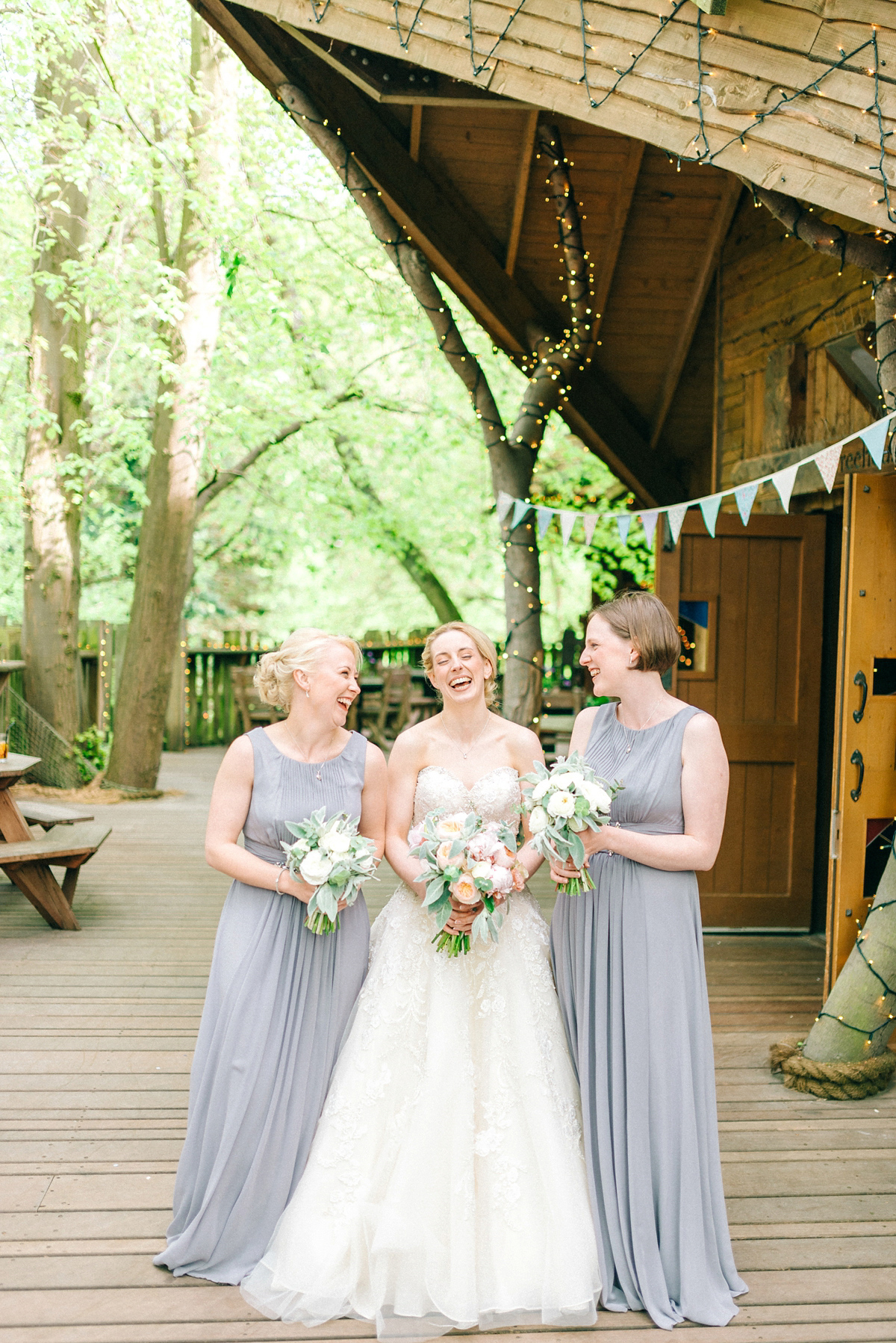 A pretty pastel toned and homemade Spring wedding at Alnwick Treehouse. Photography by Sarah-Jane Ethan.