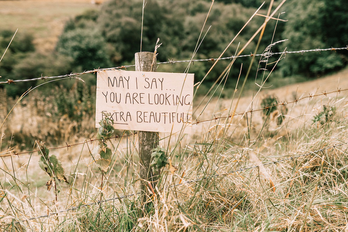 A festival inspired farm wedding in shades of peach. Photography by Rosie Hardy and Adam Bird.