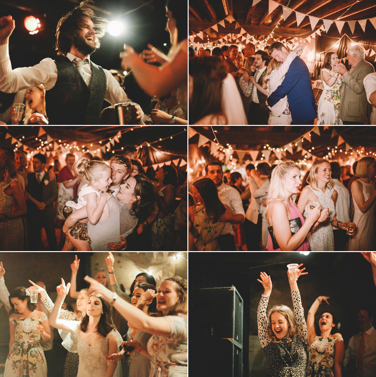 A festival inspired farm wedding in shades of peach. Photography by Rosie Hardy and Adam Bird.