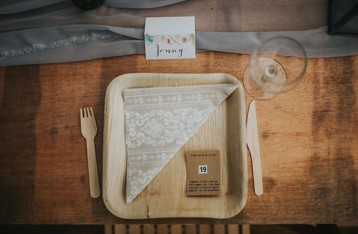 A festival inspired farm wedding in shades of peach. Photography by Rosie Hardy and Adam Bird.