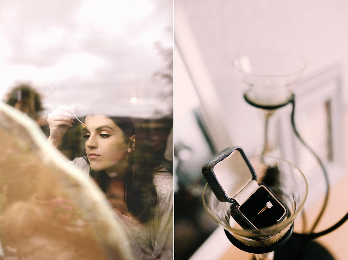 A festival inspired farm wedding in shades of peach. Photography by Rosie Hardy and Adam Bird.