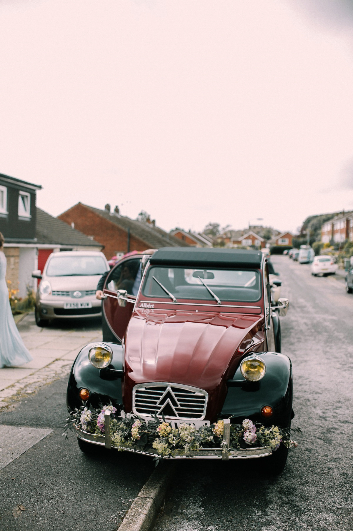 A festival inspired farm wedding in shades of peach. Photography by Rosie Hardy and Adam Bird.