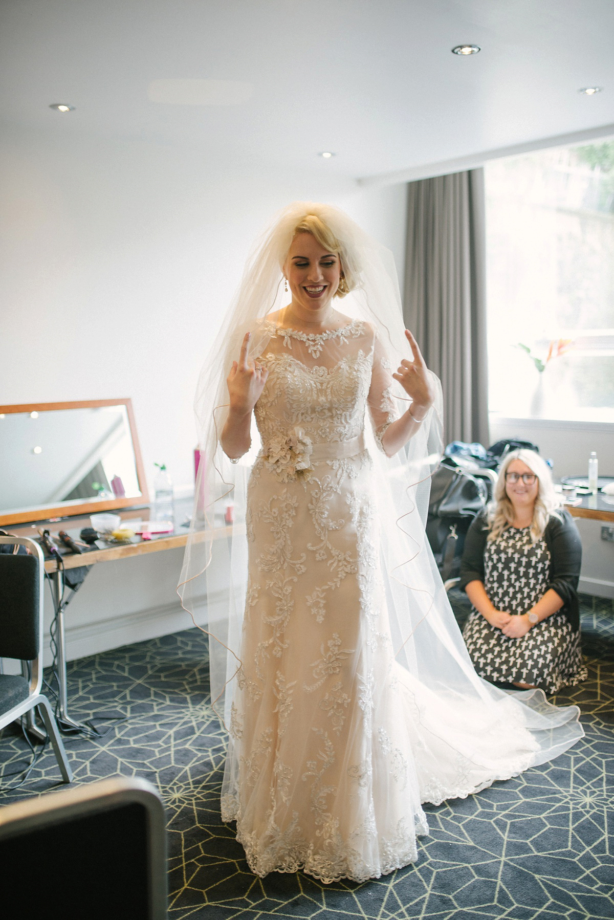 Megan wore Maggie Sottero for her American-English and travel inspired wedding in Scotland. Images captued by ChicPhoto.