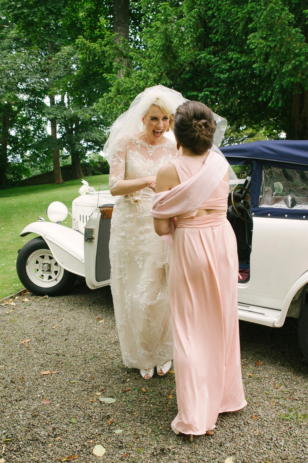 Megan wore Maggie Sottero for her American-English and travel inspired wedding in Scotland. Images captued by ChicPhoto.